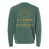 Embroidered/Printed PIGMENT Crewneck (pf&b) - Sunshine / It's Not All Sunshine And Rainbows