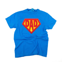 Super Dad - Neon Blue Comfort Colors Tee