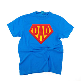 Super Dad - Neon Blue Comfort Colors Tee