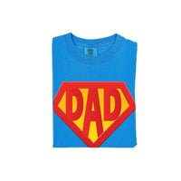 Super Dad - Neon Blue Comfort Colors Tee