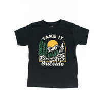 Take It Outside - Set of 2 Black Tees