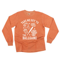 Take Me Out To The Ballgame - LONG SLEEVE Comfort Colors Tee