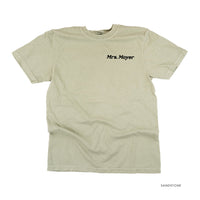 Custom Teacher Tee - Embroidered Comfort Colors Tee - (Enter Your Custom Name)
