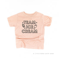Team Ice Cream - Single Cone on Back - Child Tee