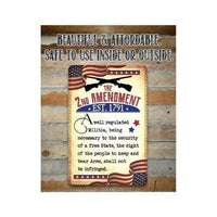 The 2nd Amendment Established 1791 - Metal Sign