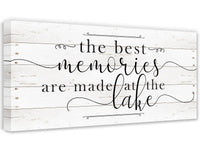 The Best Memories Lake - Canvas