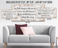 The Best Things In Life - Canvas
