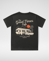 THE GOOD TIMES CAFE TEE - COAL