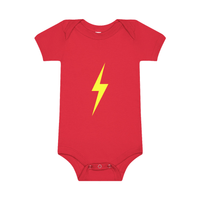 THE SPARK NEON YELLOW ONESIE - RED