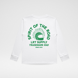 THE SPIRIT RIDER LONG SLEEVE TEE - WHITE