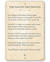 The Tale of Two Wolves - Metal Sign