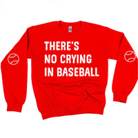 There's No Crying In Baseball (elbows) - Custom Number - Basic Fleece