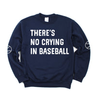 There's No Crying In Baseball (elbows) - Custom Number - Basic Fleece