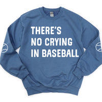 There's No Crying In Baseball (elbows) - Custom Number - Basic Fleece