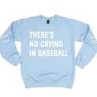 There's No Crying In Baseball (elbows) - Custom Number - Basic Fleece