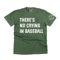There's No Crying In Baseball (sd) - Custom Number - Comfort Colors Tee