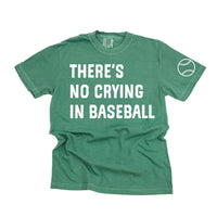 There's No Crying In Baseball (sd) - Custom Number - Comfort Colors Tee