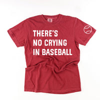 There's No Crying In Baseball (sd) - Custom Number - Comfort Colors Tee