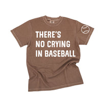 There's No Crying In Baseball (sd) - Custom Number - Comfort Colors Tee