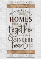 They Broke Bread - Canvas