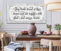 They Broke Bread - Canvas