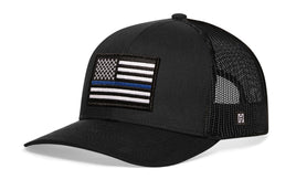 Thin Blue Line Trucker Hat  |  Police Snapback