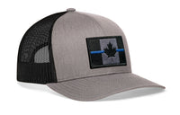 Thin Blue Line Trucker Hat  |  Canadian Maple Leaf Tactical Snapback