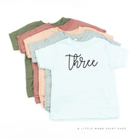 Birthday Number - New Cursive - Child Tee