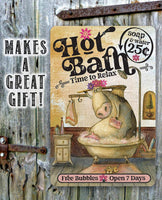 Hot Bath - Metal Sign