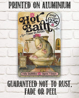 Hot Bath - Metal Sign