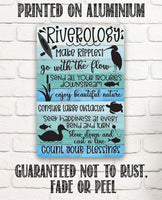 Riverology - Metal Sign