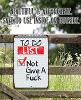 To Do List - Metal Sign