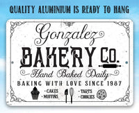 Personalized - Bakery Sign - Metal Sign