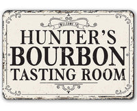 Personalized - Bourbon Tasting Room - Metal Sign