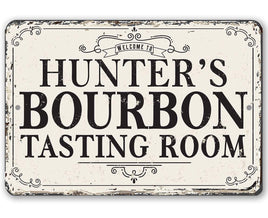 Personalized - Bourbon Tasting Room - Metal Sign