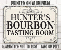 Personalized - Bourbon Tasting Room - Metal Sign