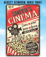 Personalized - Cinema Retro - Metal Sign