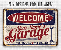 Personalized - Garage - Metal Sign