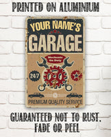 Personalized - Garage - Metal Sign