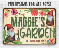 Personalized - Garden Sign - Metal Sign