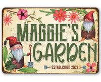Personalized - Garden Sign - Metal Sign