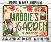 Personalized - Garden Sign - Metal Sign