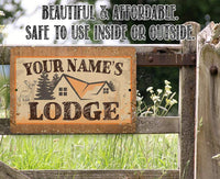 Personalized - Lodge - Metal Sign