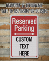 Personalized - Reserved Parking - Metal Sign