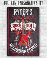 Personalized - Rock & Roll - Metal Sign