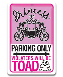 Princess Parking - Metal Sign