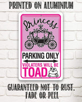 Princess Parking - Metal Sign
