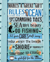 Rules of the Ocean - Metal Sign