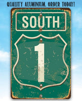 South Highway - Metal Sign