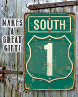 South Highway - Metal Sign